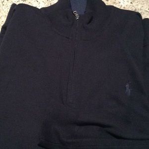 XLT Big and Tall Polo 1/4 Zip Sweater